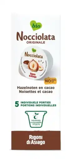 De Online Drogist Nocciolata Originale Hazelnoten en Cacao Cups Bio aanbieding