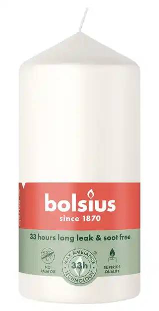 De Online Drogist Bolsius Stompkaars Cloudy White aanbieding