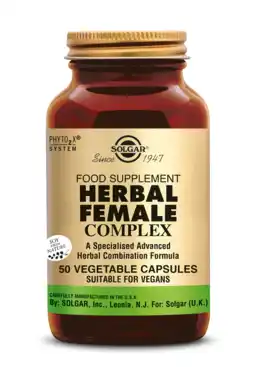 De Online Drogist Solgar Herbal Female Kruiden Complex voor Vrouwen Capsules aanbieding