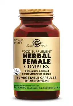 De Online Drogist Solgar Herbal Female Kruiden Complex voor Vrouwen Capsules aanbieding
