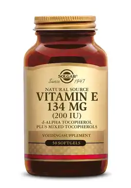 De Online Drogist Solgar Vitamine E 134 mg/200 IU Complex Softgel aanbieding