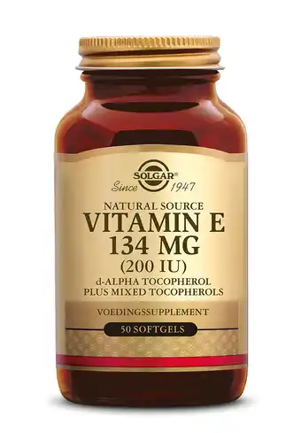 De Online Drogist Solgar Vitamine E 134 mg/200 IU Complex Softgel aanbieding