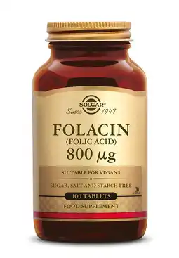 De Online Drogist Solgar Folacin (Foliumzuur) 800 mcg Tabletten aanbieding
