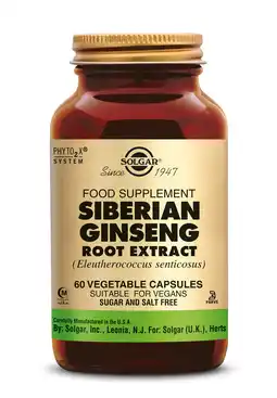 De Online Drogist Solgar Ginseng Siberian Root Extract Capsules aanbieding
