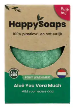 De Online Drogist HappySoaps Aloë Vera Body Wash Mild aanbieding