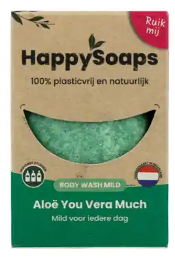 De Online Drogist HappySoaps Aloë Vera Body Wash Mild aanbieding