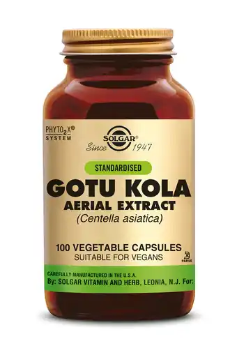 De Online Drogist Solgar Gotu Kola Aerial Extract Capsules aanbieding