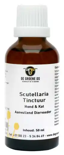 De Online Drogist De Groene Os Scutellaria Tinctuur Hond & Kat aanbieding