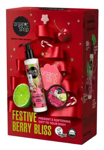 De Online Drogist Organic Shop Festive Berry Bliss Giftset aanbieding