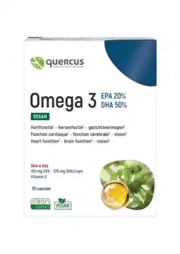 De Online Drogist Quercus Omega 3 Vegan Capsules aanbieding