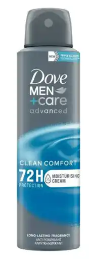 De Online Drogist Dove Men +Care Advanced Clean Comfort Anti-transpirant aanbieding