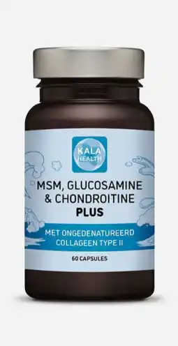 De Online Drogist Kala Health MSM, Glucosamine & Chondroïtine Plus Capsules aanbieding