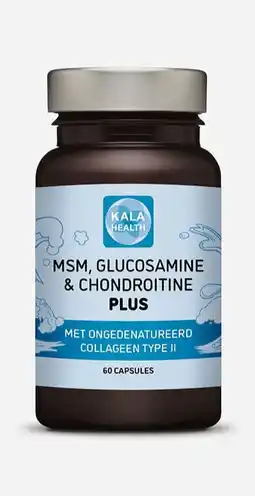 De Online Drogist Kala Health MSM, Glucosamine & Chondroïtine Plus Capsules aanbieding