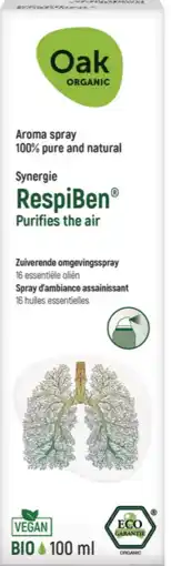De Online Drogist Oak Organic RespiBen Aroma Spray aanbieding