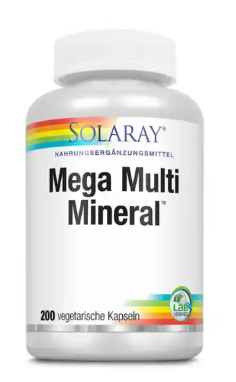 De Online Drogist Solaray Mega Multi Mineral Capsules aanbieding