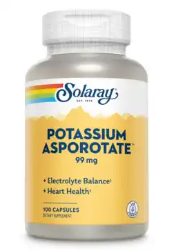 De Online Drogist Solaray Potassium Asporotate 99mg Capsules aanbieding