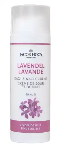 De Online Drogist Jacob Hooy Lavendel Dag & Nachtcrème aanbieding