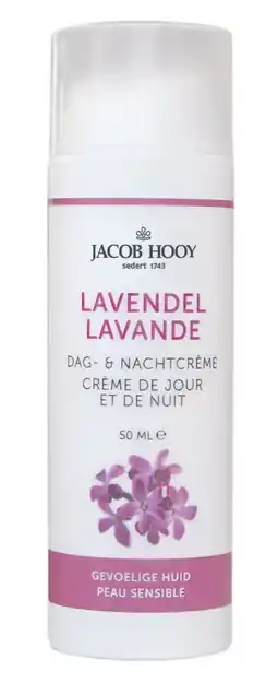De Online Drogist Jacob Hooy Lavendel Dag & Nachtcrème aanbieding