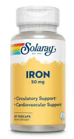De Online Drogist Solaray Iron 50mg Capsules aanbieding