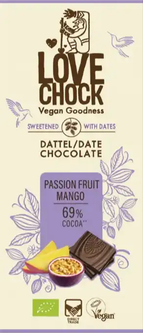 De Online Drogist Lovechock Date Chocolate Passion Mango aanbieding