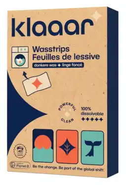 De Online Drogist Klaaar Wasstrips Donkere Was aanbieding