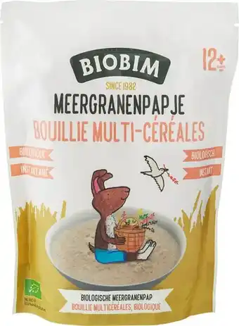 De Online Drogist Biobim Biologische Meergranenpap 12+M aanbieding
