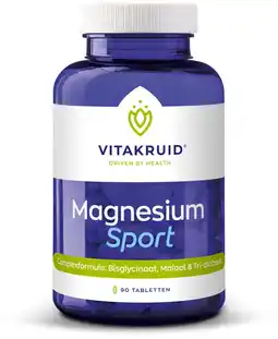 De Online Drogist Vitakruid Magnesium Sport Tabletten aanbieding