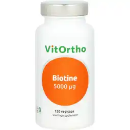 De Online Drogist VitOrtho Biotine 5000µg Capsules aanbieding