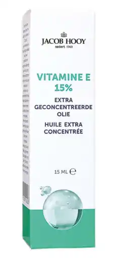 De Online Drogist Jacob Hooy Vitamine E 15% Extra Geconcentreerde Olie aanbieding