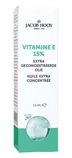 De Online Drogist Jacob Hooy Vitamine E 15% Extra Geconcentreerde Olie aanbieding