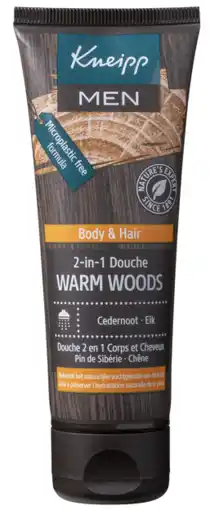 De Online Drogist Kneipp Men Body & Hair 2-in-1 Douche Warm Woods Cedernoot Eik aanbieding