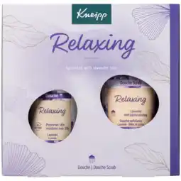 De Online Drogist Kneipp Relaxing Douche & Douche Scrub Geschenkset aanbieding