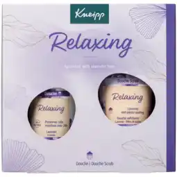De Online Drogist Kneipp Relaxing Douche & Douche Scrub Geschenkset aanbieding