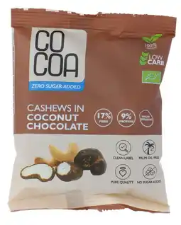 De Online Drogist Cocoa Coconut Chocolate Cashews aanbieding