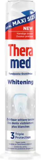 De Online Drogist Theramed Whitening 3 Triple Protection Tandpasta aanbieding