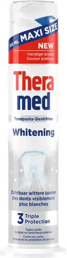 De Online Drogist Theramed Whitening 3 Triple Protection Tandpasta aanbieding