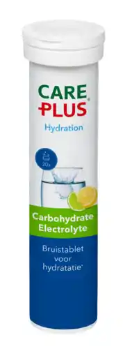 De Online Drogist Care Plus Carbohydrate Electrolyte Bruistablet Lemon aanbieding