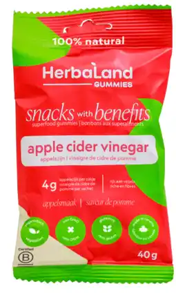 De Online Drogist Herbaland Gummies Apple Cider Vinegar aanbieding