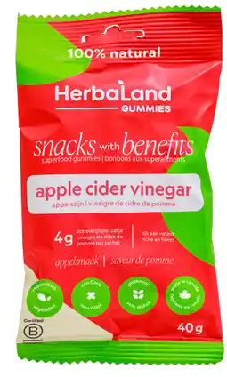 De Online Drogist Herbaland Gummies Apple Cider Vinegar aanbieding