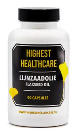 De Online Drogist Highest Healthcare Lijnzaadolie Capsules aanbieding