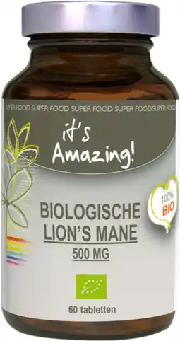 De Online Drogist Its Amazing Biologische Lion's Mane Tabletten aanbieding
