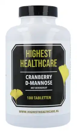 De Online Drogist Highest Healthcare Cranberry D-Mannose Tabletten aanbieding