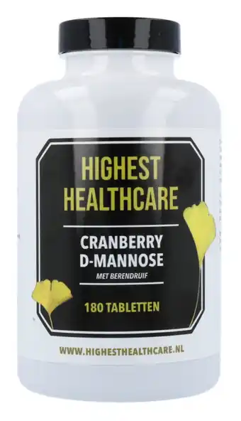 De Online Drogist Highest Healthcare Cranberry D-Mannose Tabletten aanbieding