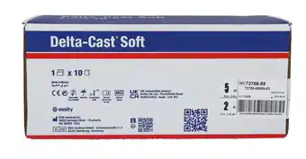 De Online Drogist Delta-Cast Delta Cast Soft Blauw Stabilisatie Verband 3,6x5 Cm aanbieding