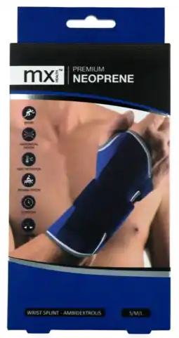 De Online Drogist MX Wrist Splint Premium Neopreen S/M/L aanbieding