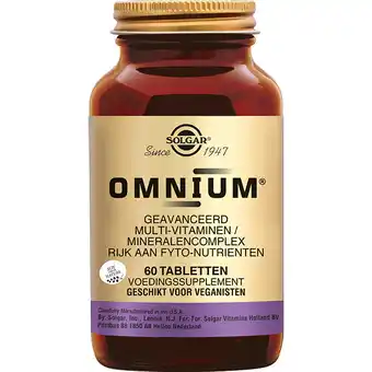 De Online Drogist Solgar Omnium Multivitamine Tabletten aanbieding