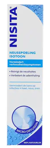 De Online Drogist Nisita Neusspoeling Isotoon - Micro-diffusion vermindert verkoudheidssymptomen aanbieding