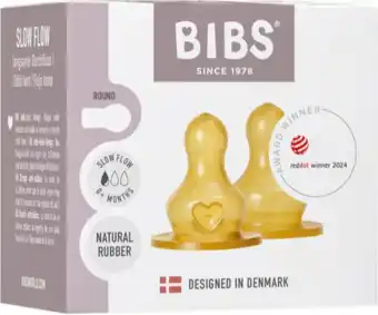 De Online Drogist BIBS Slow Flow 0+ Maanden Flessenspenen aanbieding
