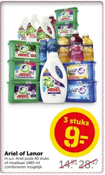 Coop Ariel of lenor aanbieding