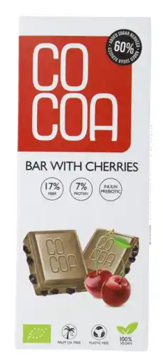 De Online Drogist Cocoa Chocolate Cherries Reep aanbieding